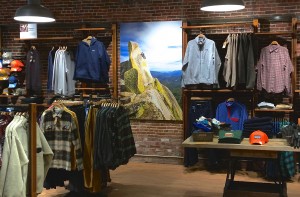 In-store retail graphics for Patagonia on sustainable panels